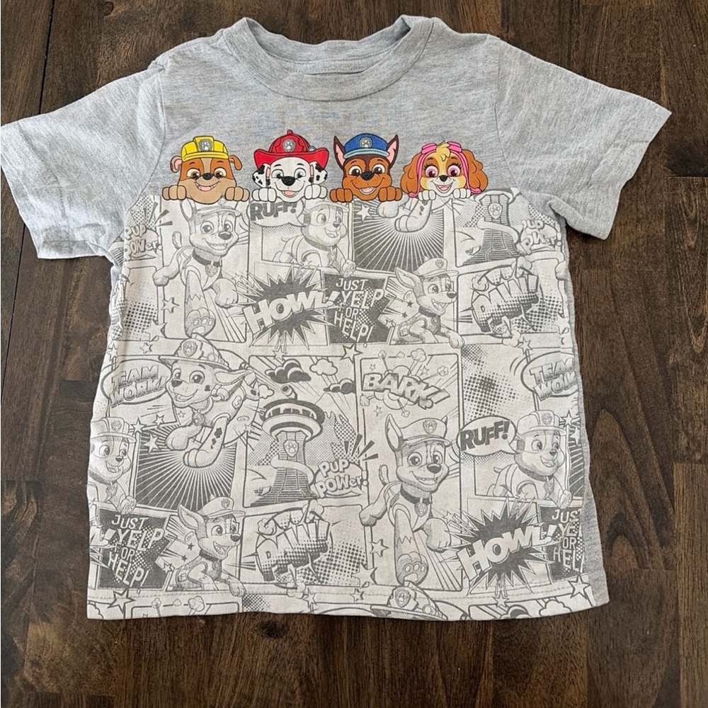 Gray Paw Patrol Kids T-Shirt